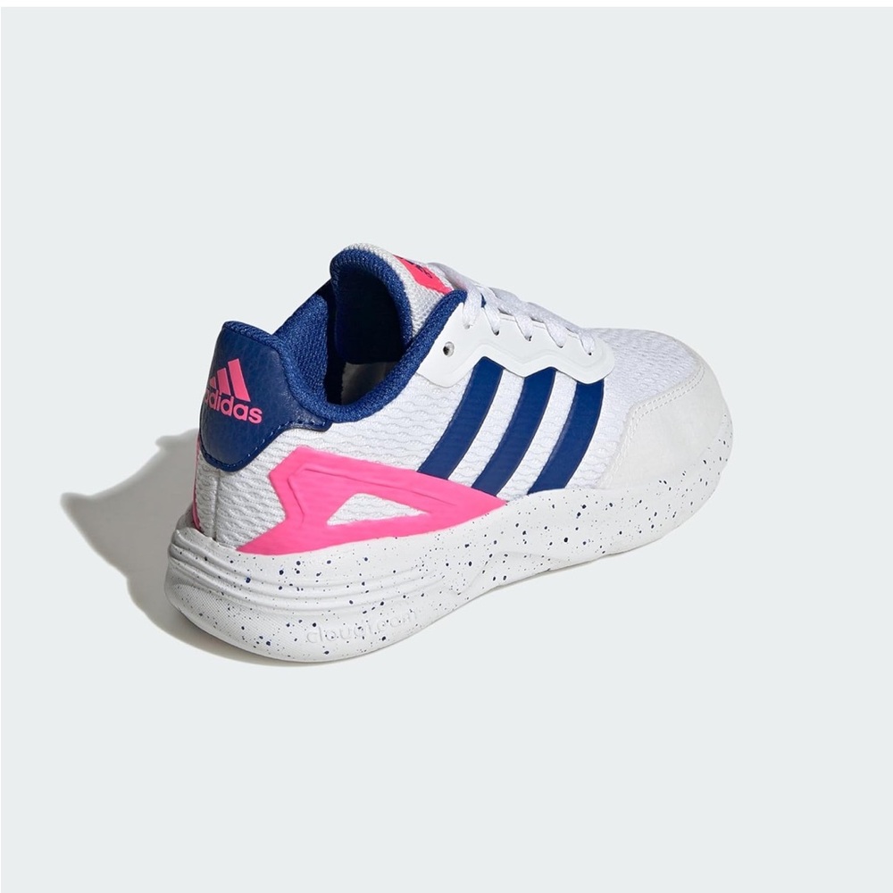 Adidas Kids' White, Blue, and Pink Sneakers - Picture 6 of 8